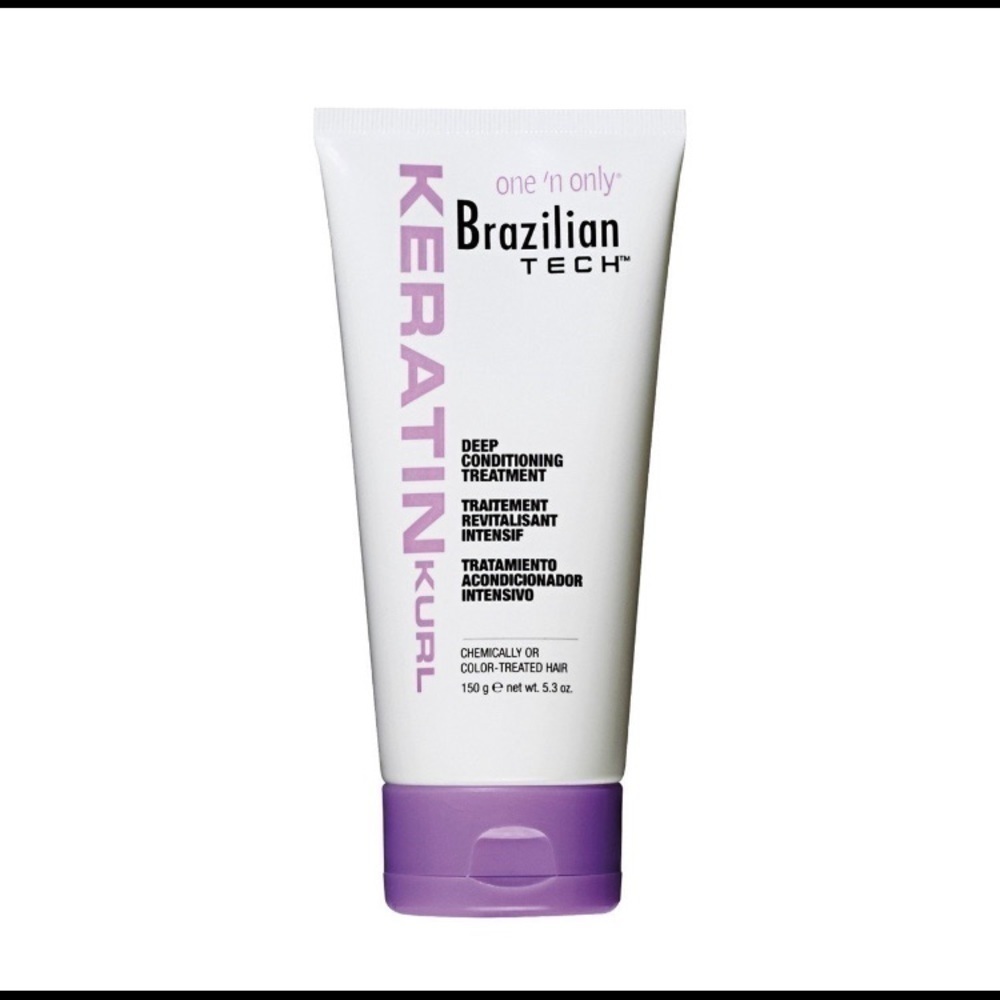 5 BRAZILIAN TECH ONE N ONLY KERATIN KURL DEEP CONDITIONING TREATMENT 5.3 oz